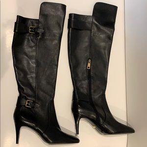Ralph Lauren Black Leather Boots - Size 8